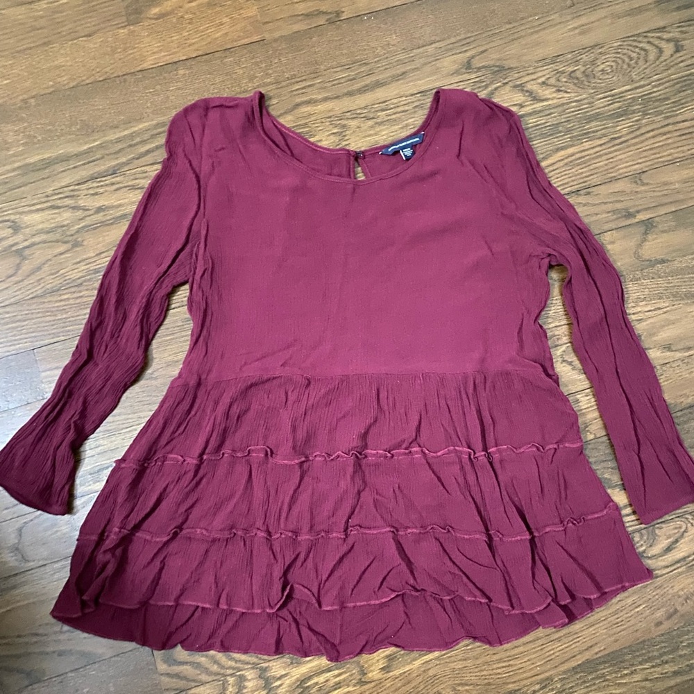 American Eagle Tiered Blouse